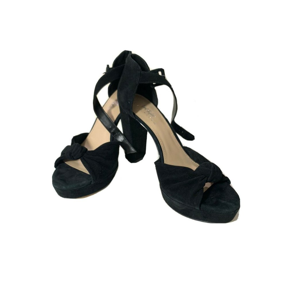 Lord & Taylor Shoes Size 10 Platforms Black Suede Color